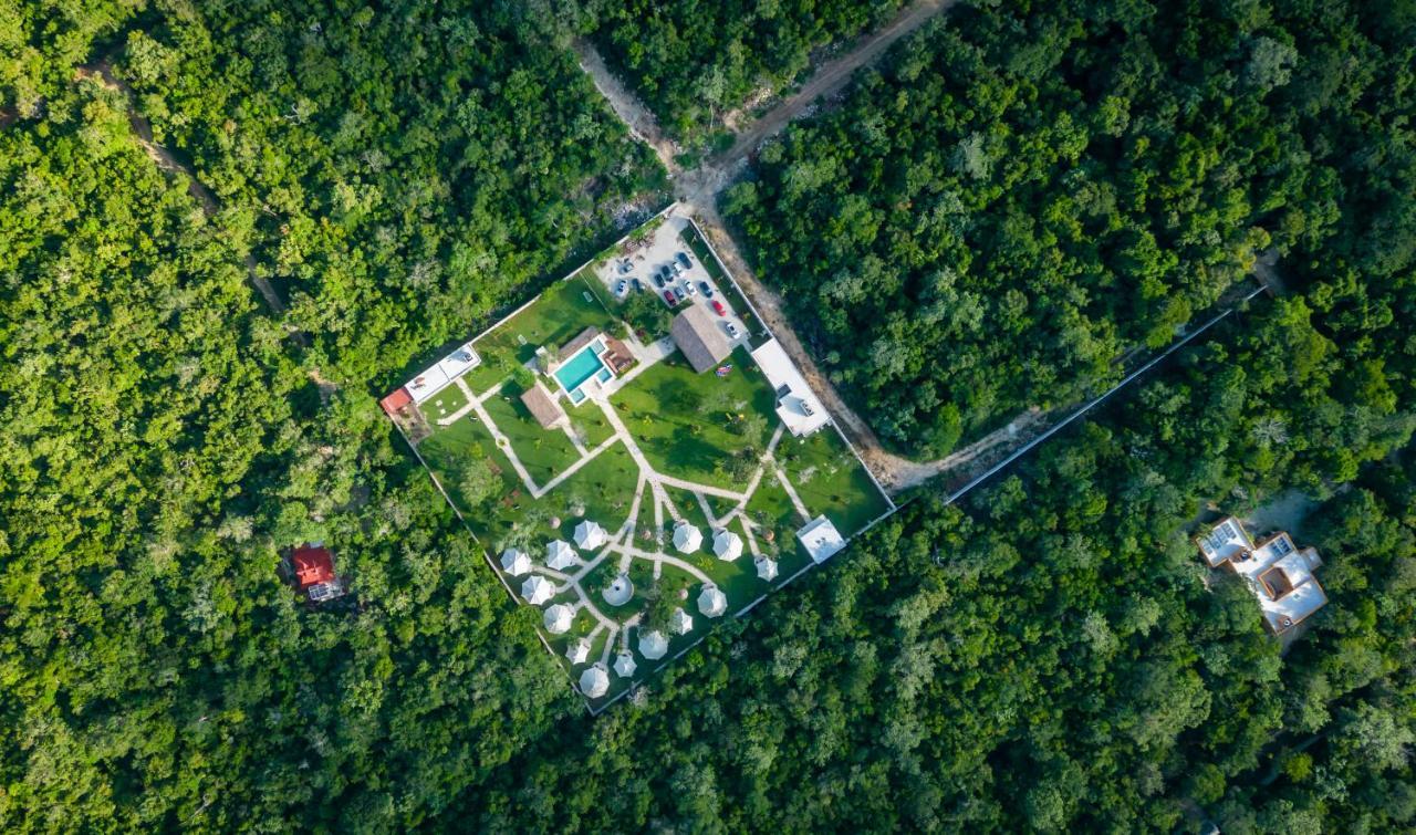 Xakluum Eco Glampings Hotell Puerto Morelos Exteriör bild