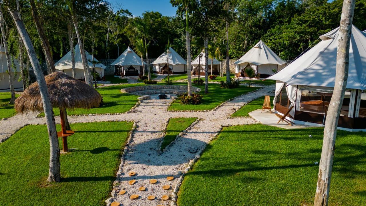Xakluum Eco Glampings Hotell Puerto Morelos Exteriör bild
