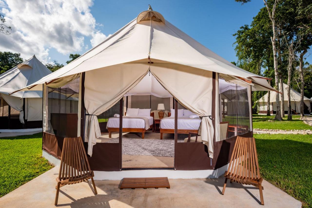 Xakluum Eco Glampings Hotell Puerto Morelos Exteriör bild