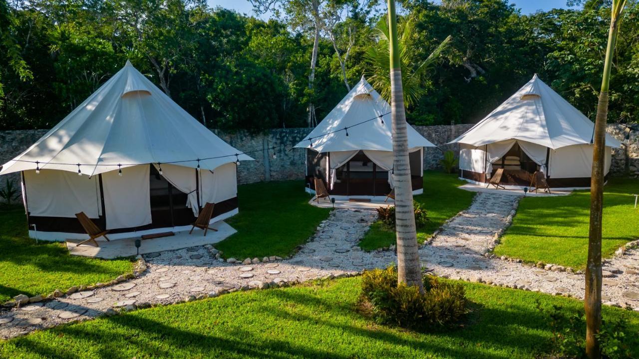 Xakluum Eco Glampings Hotell Puerto Morelos Exteriör bild