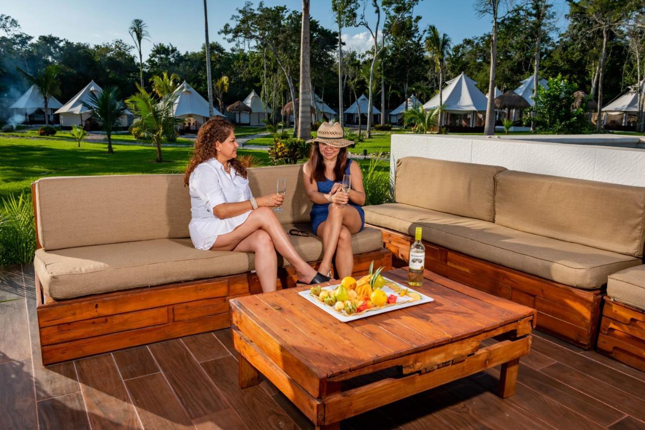 Xakluum Eco Glampings Hotell Puerto Morelos Exteriör bild