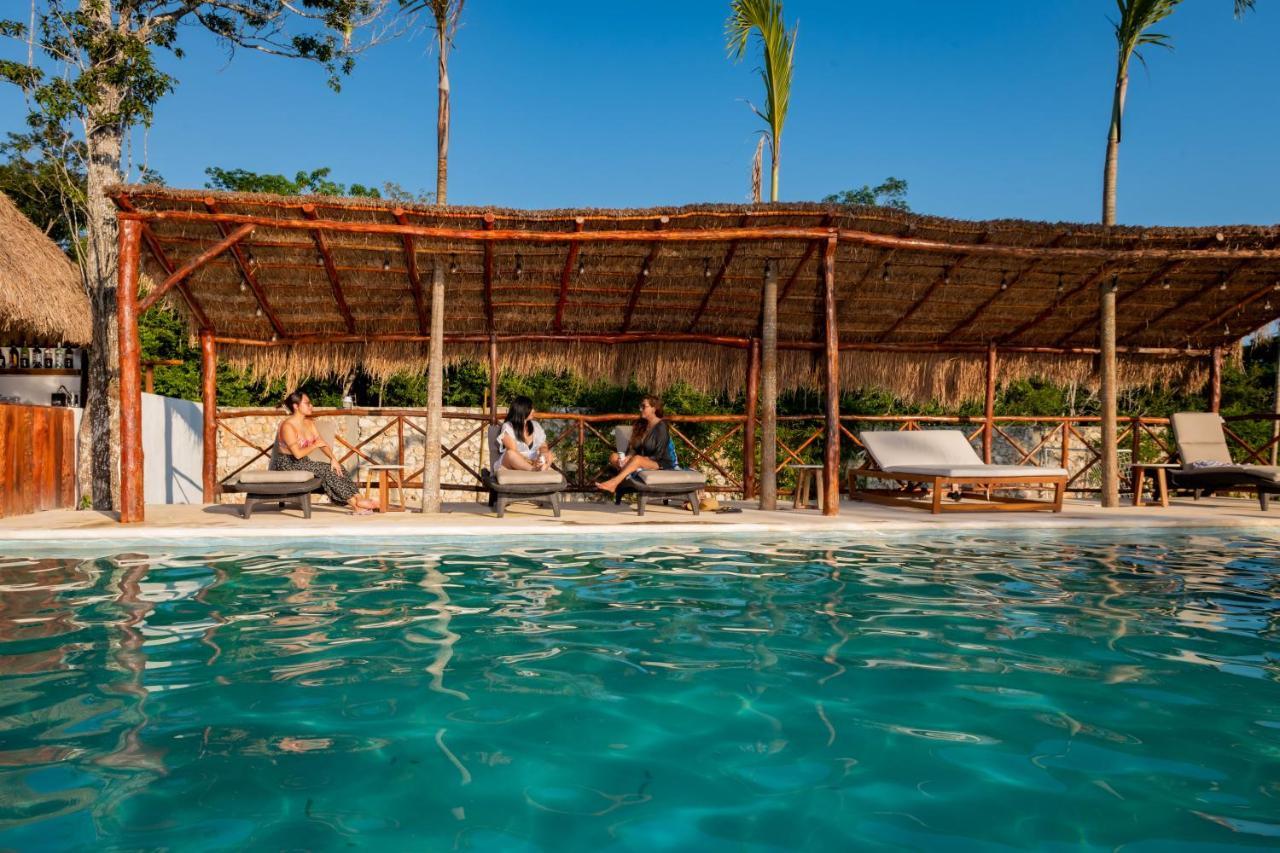 Xakluum Eco Glampings Hotell Puerto Morelos Exteriör bild