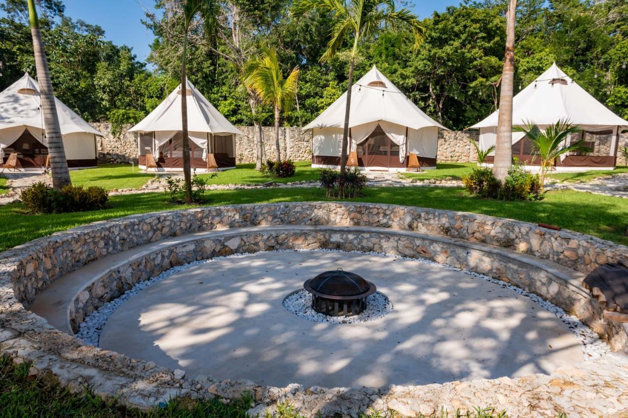 Xakluum Eco Glampings Hotell Puerto Morelos Exteriör bild