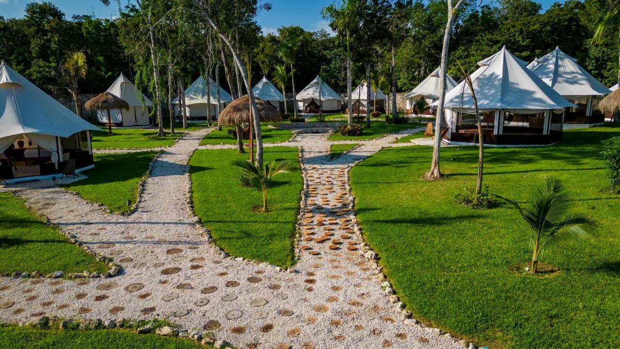 Xakluum Eco Glampings Hotell Puerto Morelos Exteriör bild