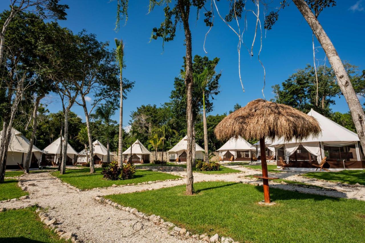 Xakluum Eco Glampings Hotell Puerto Morelos Exteriör bild