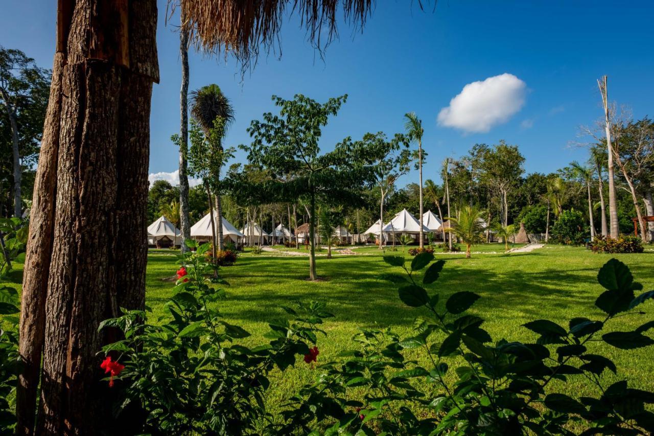 Xakluum Eco Glampings Hotell Puerto Morelos Exteriör bild