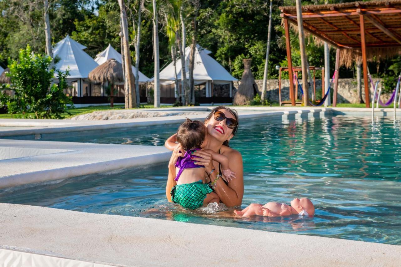 Xakluum Eco Glampings Hotell Puerto Morelos Exteriör bild