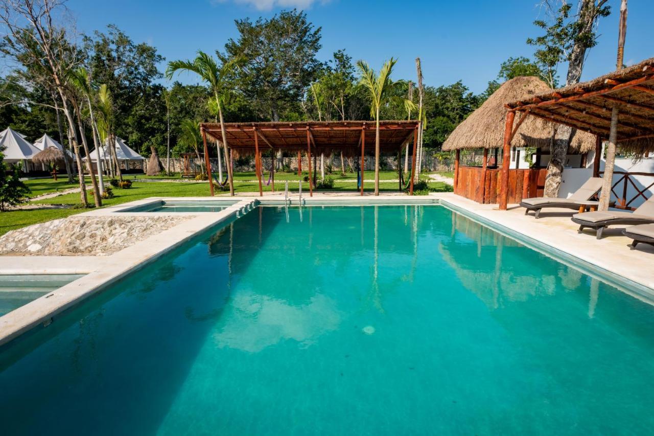 Xakluum Eco Glampings Hotell Puerto Morelos Exteriör bild