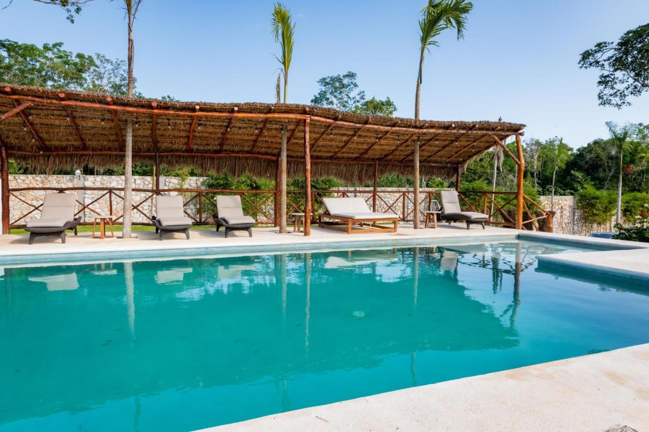 Xakluum Eco Glampings Hotell Puerto Morelos Exteriör bild