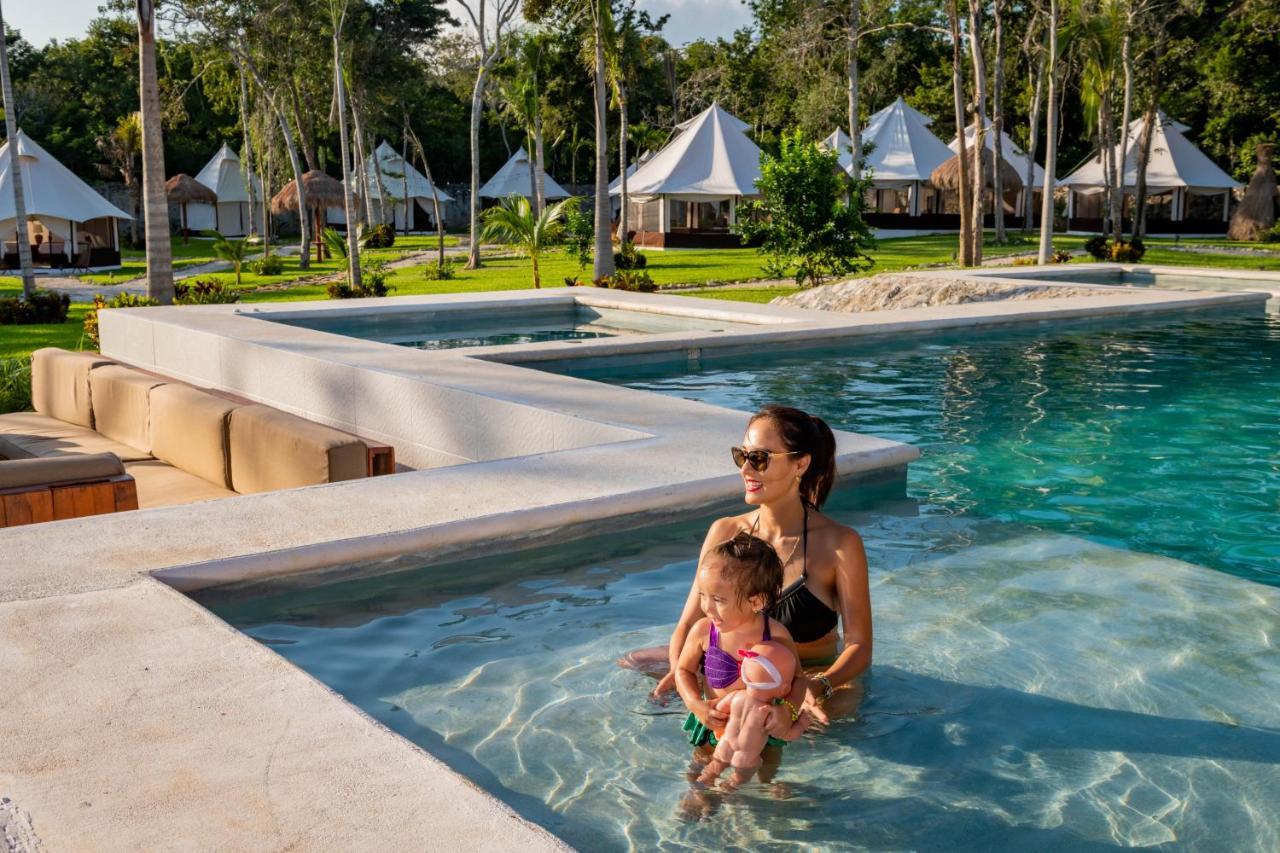 Xakluum Eco Glampings Hotell Puerto Morelos Exteriör bild