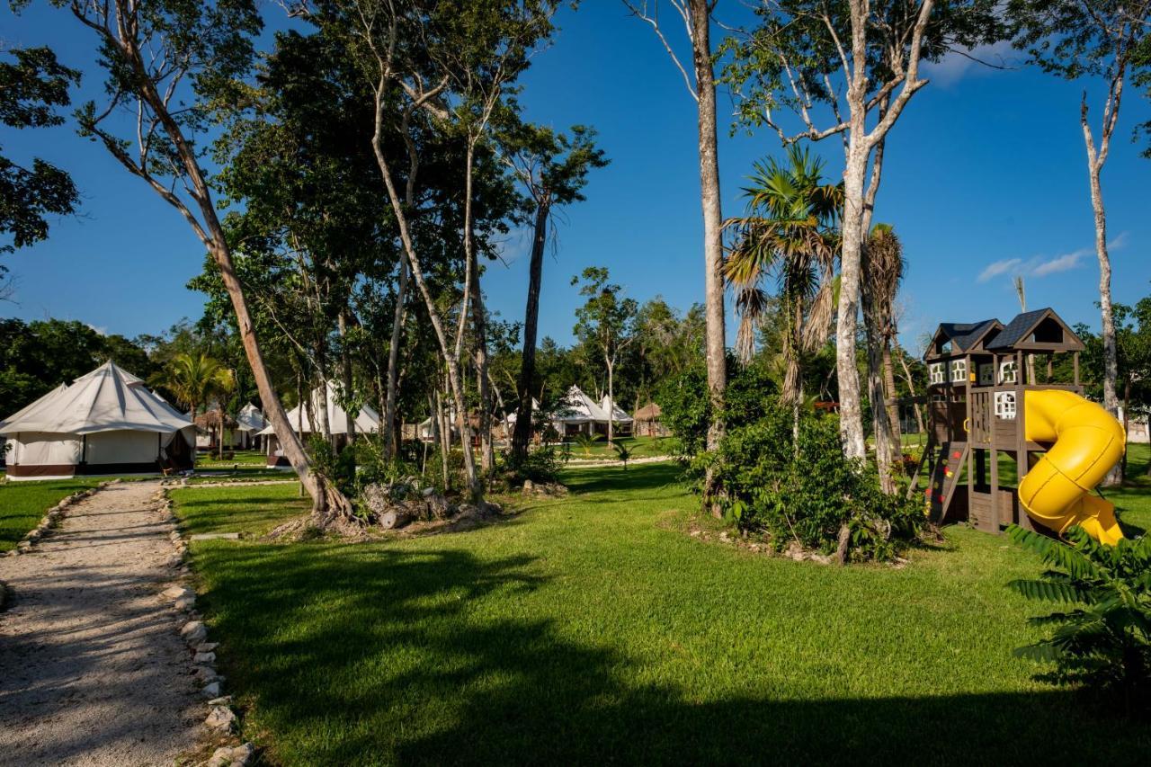 Xakluum Eco Glampings Hotell Puerto Morelos Exteriör bild