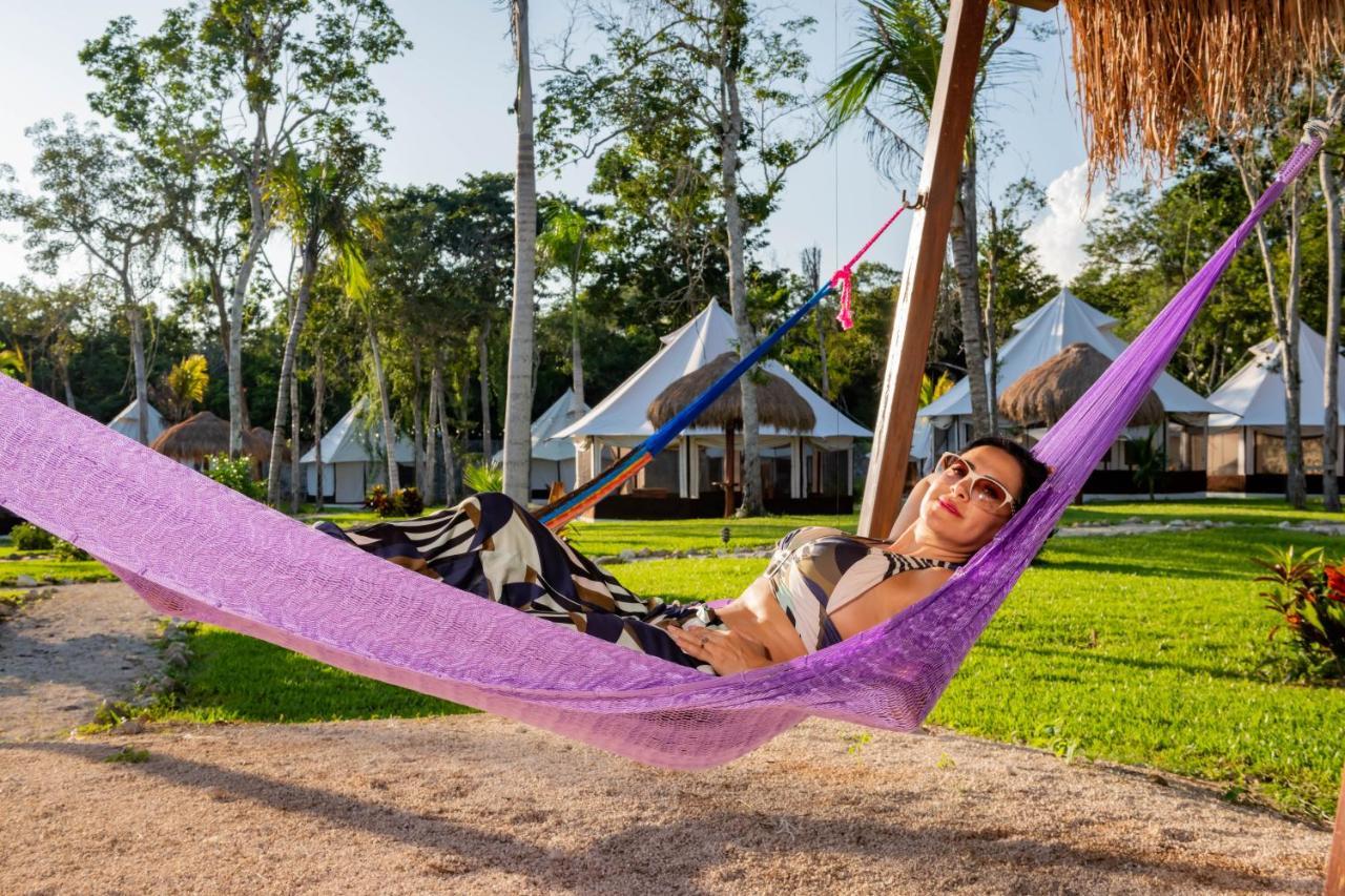 Xakluum Eco Glampings Hotell Puerto Morelos Exteriör bild