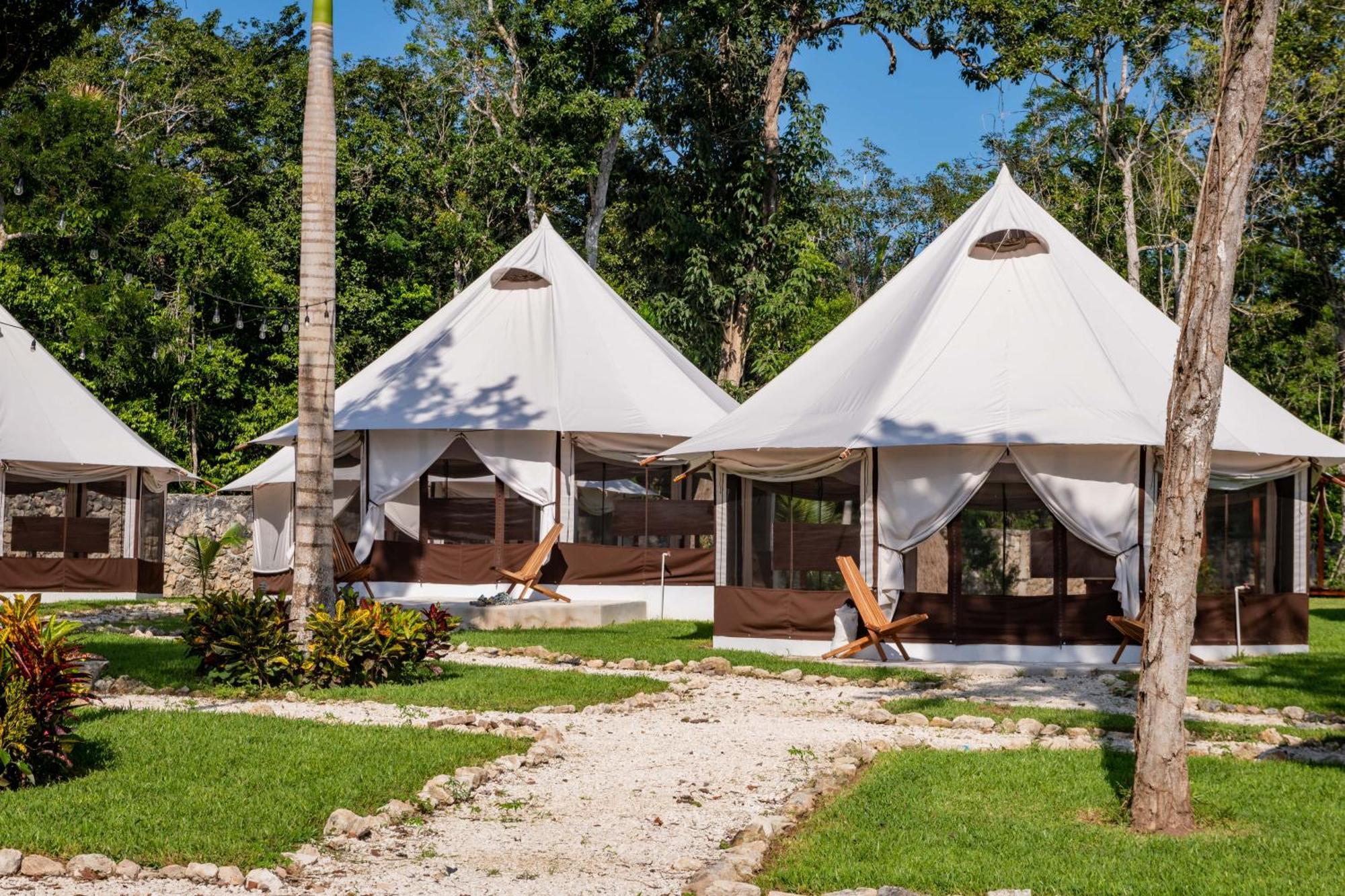 Xakluum Eco Glampings Hotell Puerto Morelos Exteriör bild